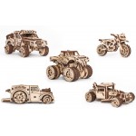 Camion Mare - Set Constructie cu Mecanism Puzzle 3D BELAZ 75710 din lemn 453 piese EWA